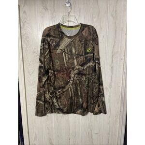 Men's XL Scent Shield Realtree‎ Camo/Hunting Long Sleeve Pullover w/Thumb Hole